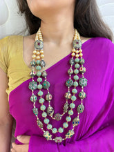 Ethnic Layered Multi Color Jaipuri Jadau Beads Necklace For Wedding And Festive Wear